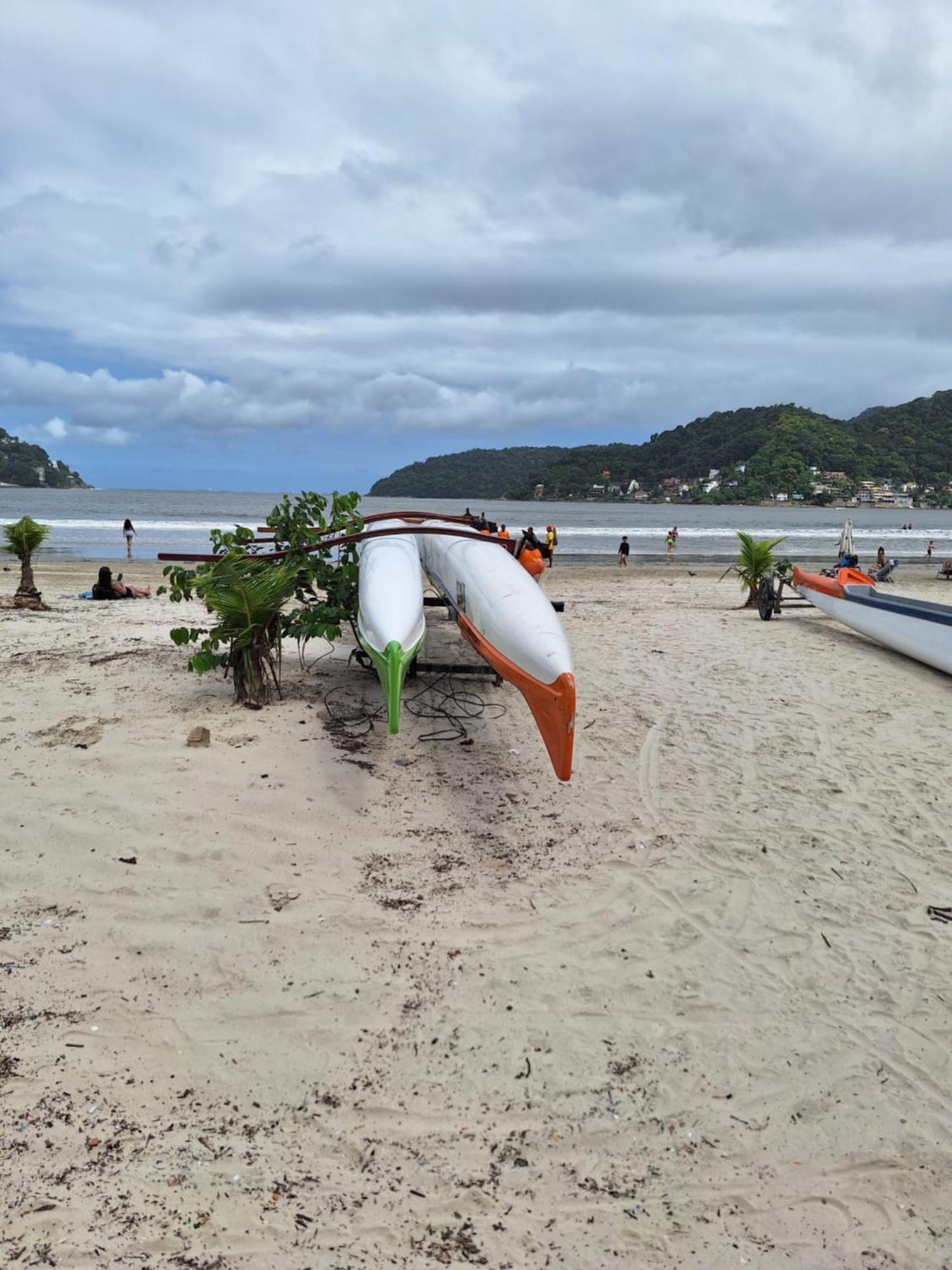 Pe Na Areia Gonzaguinha Sao Vicente Apartment Bagian luar foto